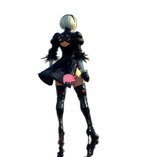 robot, mask, weapon, staff transparent PNG cut-out