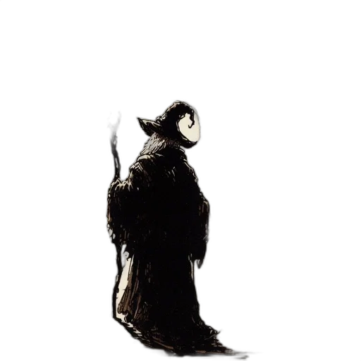staff, creature, jacket, dragon transparent PNG cut-out