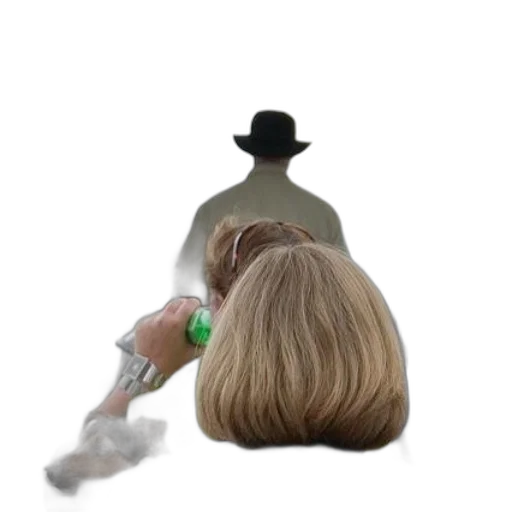 hat, hair, bottle, staff transparent PNG cut-out