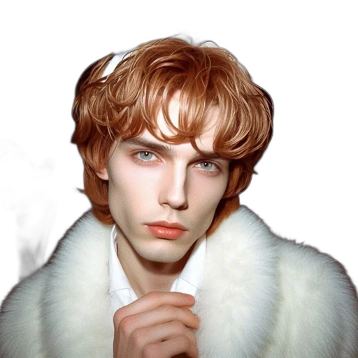 jacket, hair, face, crown transparent PNG cut-out