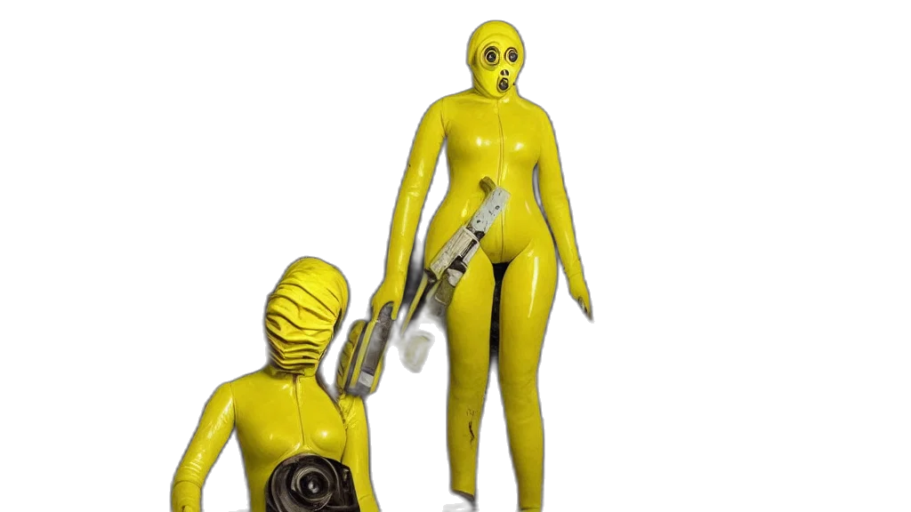 robot, staff, weapon, mask transparent PNG cut-out