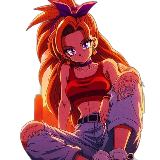 staff, weapon, jacket, hair transparent PNG cut-out
