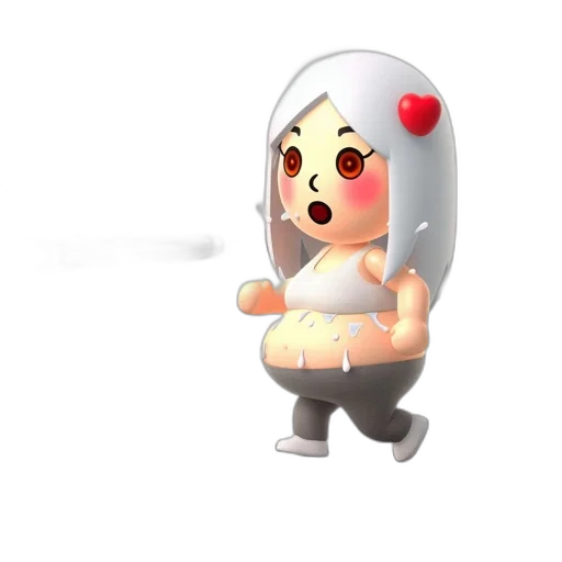 robot, creature, dress, staff transparent PNG cut-out
