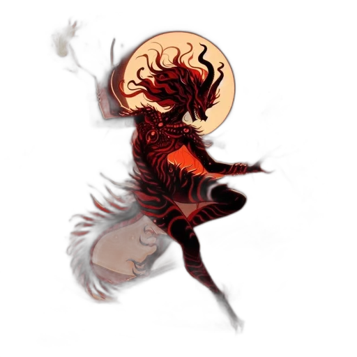 dragon, creature, staff, concept art transparent PNG cut-out