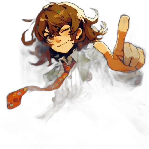 weapon, creature, hair, staff transparent PNG cut-out