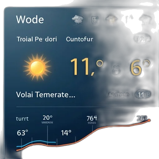 weather, dashboard, showing, average transparent PNG cut-out