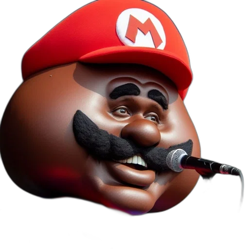 face, mask, hat, staff transparent PNG cut-out