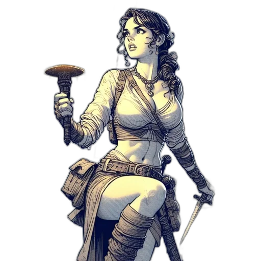 staff, sword, weapon, dress transparent PNG cut-out