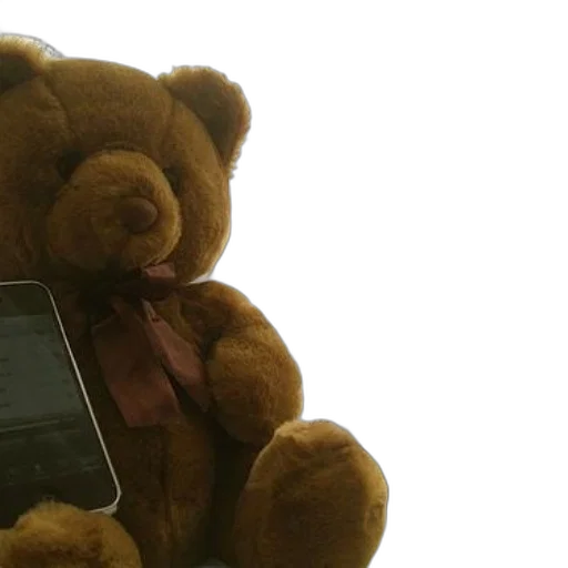 brown, teddy, bear, bow transparent PNG cut-out