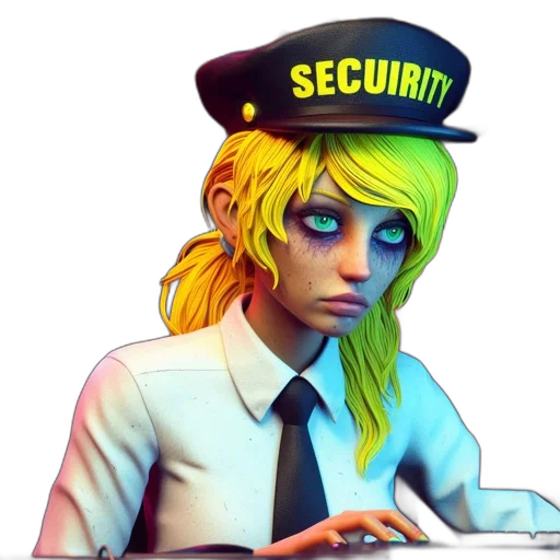staff, concept art, cyberpunk, 3d render transparent PNG cut-out
