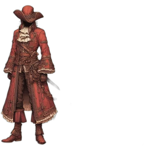 jacket, hat, concept art, 3d render transparent PNG cut-out