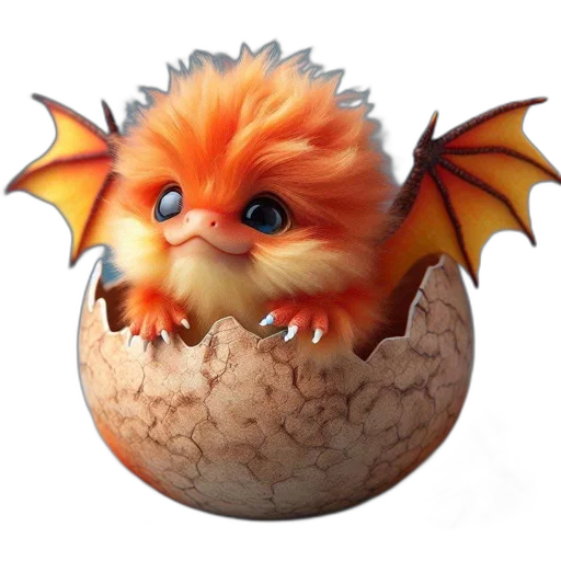 dragon, creature, animal, 3d render transparent PNG cut-out