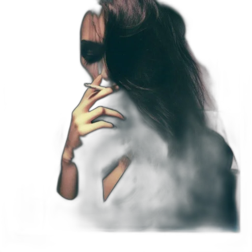 mask, face, jacket, hair transparent PNG cut-out