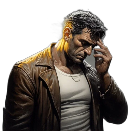 jacket, comic book art, concept art, cyberpunk transparent PNG cut-out