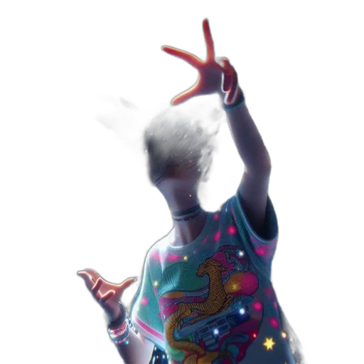 jacket, dress, staff, robot transparent PNG cut-out