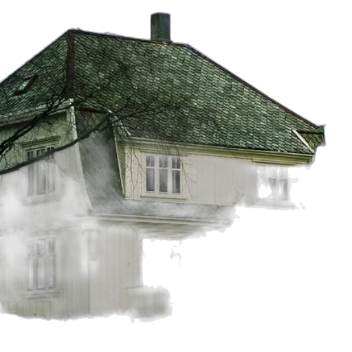 building, umbrella, photorealistic, 3d render transparent PNG cut-out