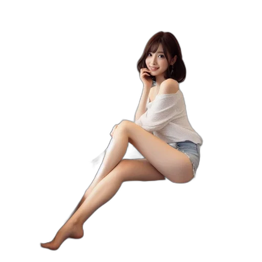 dress, creature, photorealistic, pixel art transparent PNG cut-out