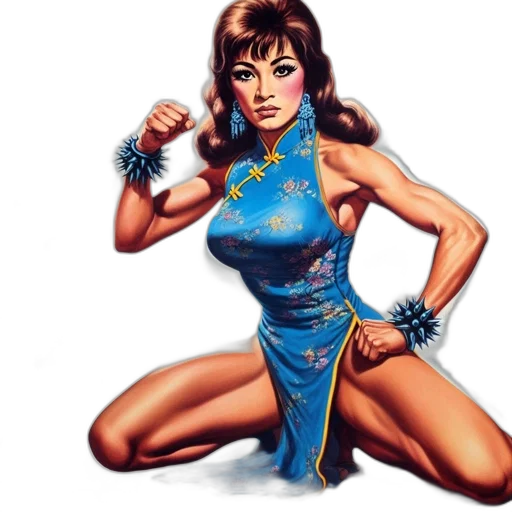dress, comic book art, fantasy art, pixel art transparent PNG cut-out