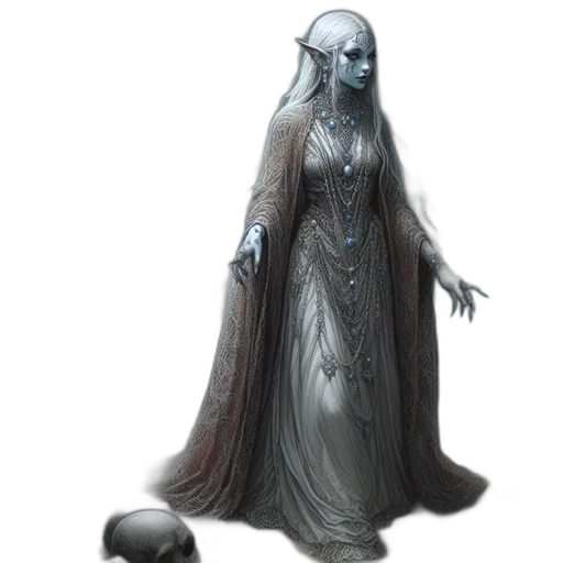 dress, staff, creature, mask transparent PNG cut-out