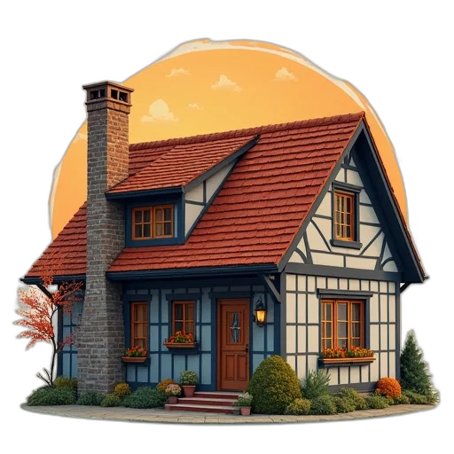 building, 3d render, concept art, photorealistic transparent PNG cut-out