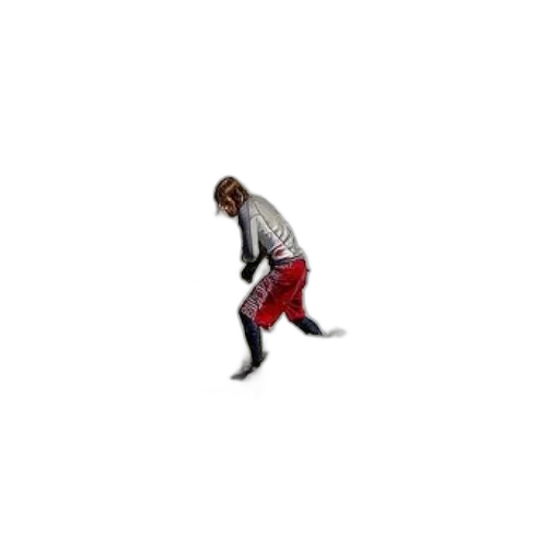 shoes, jacket, staff, creature transparent PNG cut-out