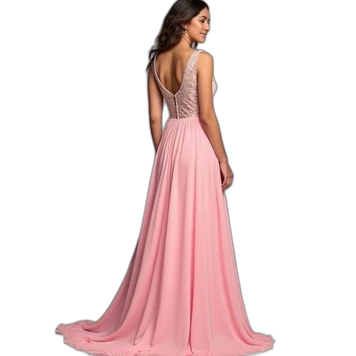 dress, pastel, colorful, pink transparent PNG cut-out