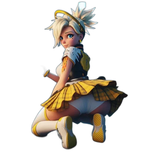 dress, staff, weapon, concept art transparent PNG cut-out