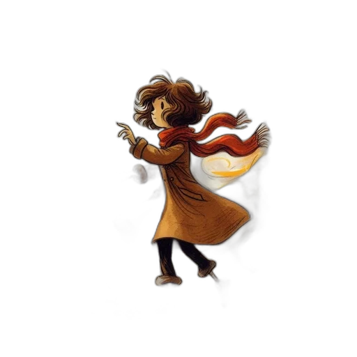 staff, jacket, hair, concept art transparent PNG cut-out