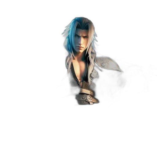 sword, weapon, face, hair transparent PNG cut-out