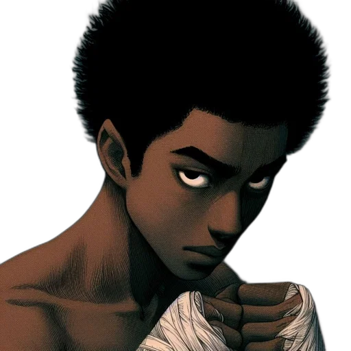 face, comic book art, concept art, cartoon transparent PNG cut-out
