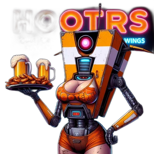 robot, concept art, pixel art, illuminated transparent PNG cut-out