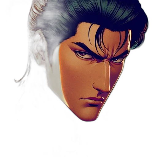 face, mask, comic book art, fantasy art transparent PNG cut-out