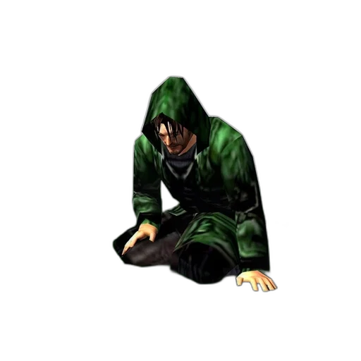 jacket, staff, creature, mask transparent PNG cut-out
