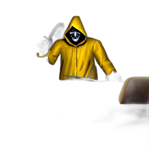 jacket, staff, furniture, mask transparent PNG cut-out