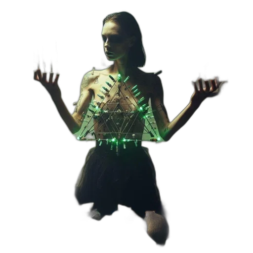 dress, robot, creature, jewelry transparent PNG cut-out