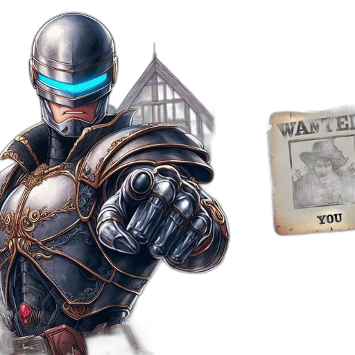 weapon, robot, concept art, comic book art transparent PNG cut-out