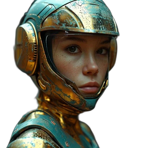 robot, face, mask, concept art transparent PNG cut-out