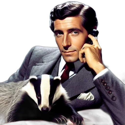 animal, photorealistic, man, suit transparent PNG cut-out