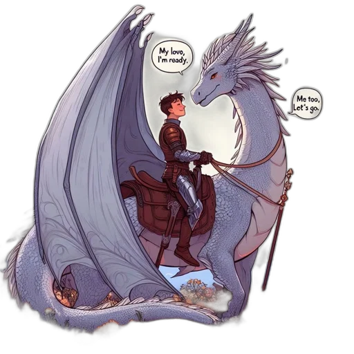 dragon, concept art, fantasy art, comic book art transparent PNG cut-out