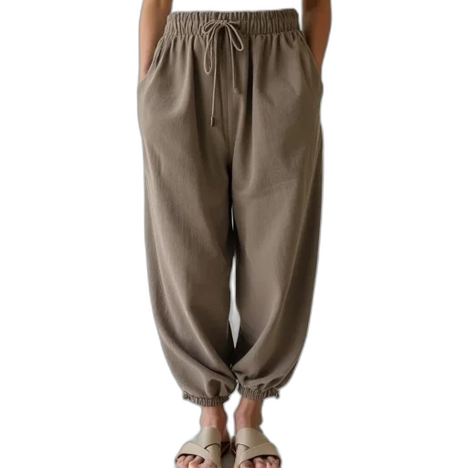 earth tones, elastic, waist, drawstring transparent PNG cut-out