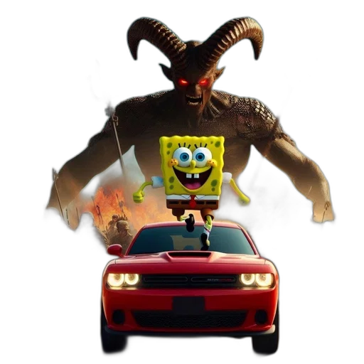 car, dragon, creature, animal transparent PNG cut-out
