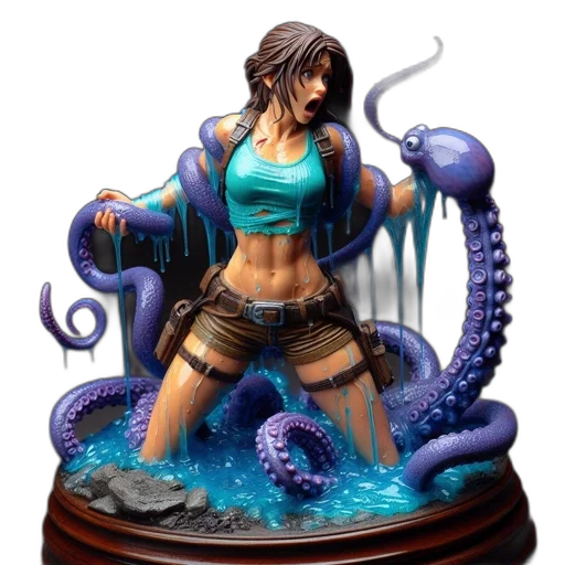 concept art, fantasy art, comic book art, 3d render transparent PNG cut-out