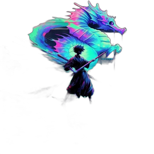 dragon, creature, dress, weapon transparent PNG cut-out
