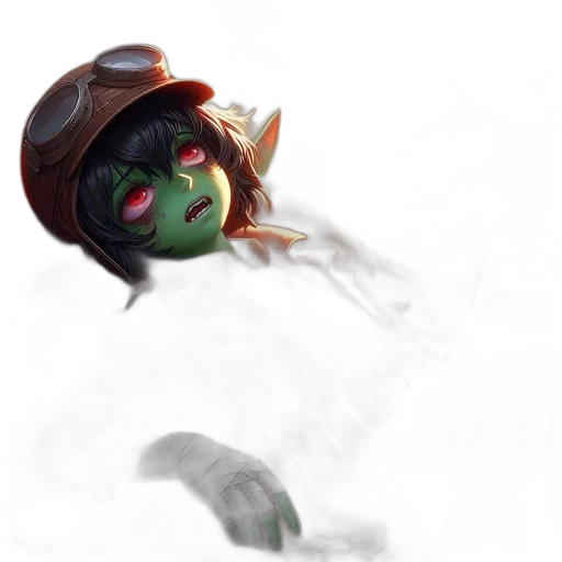mask, creature, face, staff transparent PNG cut-out
