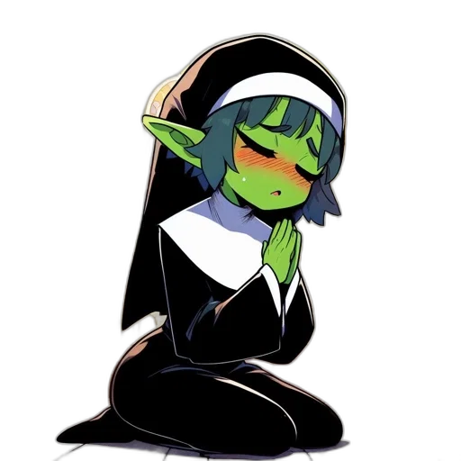 staff, creature, hat, pixel art transparent PNG cut-out