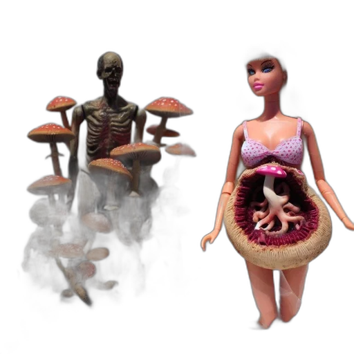 creature, food, concept art, 3d render transparent PNG cut-out