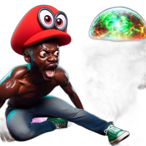 hat, creature, concept art, pixel art transparent PNG cut-out