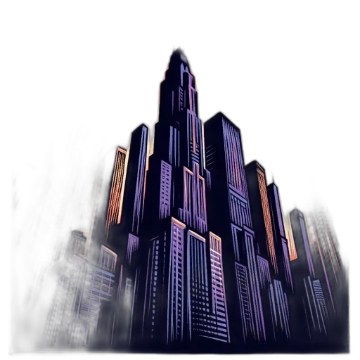 building, concept art, 3d render, pixel art transparent PNG cut-out