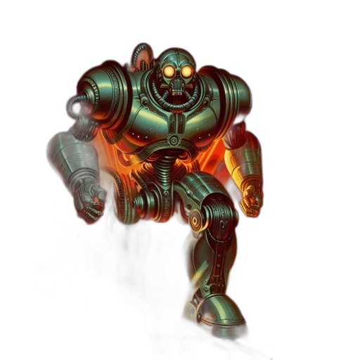 robot, weapon, concept art, fantasy art transparent PNG cut-out