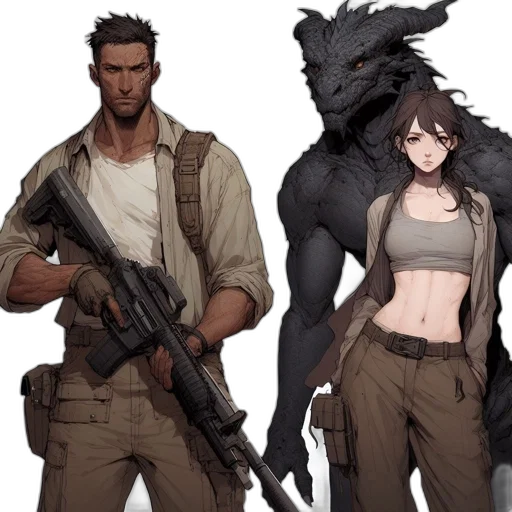 weapon, concept art, comic book art, fantasy art transparent PNG cut-out
